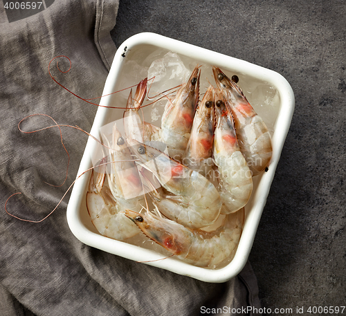Image of fresh raw shrimps