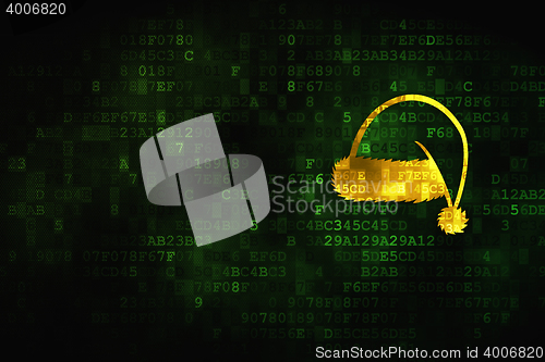 Image of Entertainment, concept: Christmas Hat on digital background