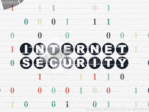Image of Privacy concept: Internet Security on wall background