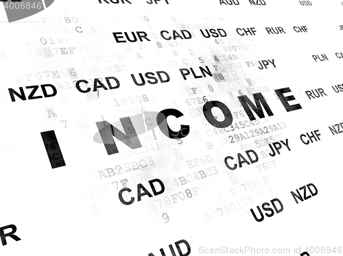 Image of Business concept: Income on Digital background