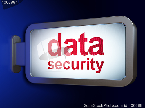 Image of Security concept: Data Security on billboard background