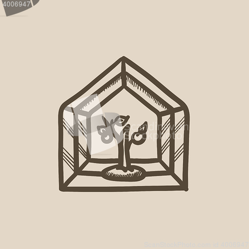 Image of Greenhouse sketch icon.