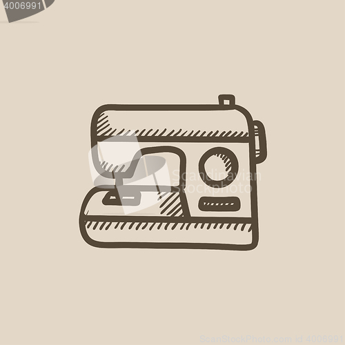 Image of Sewing-machine sketch icon.