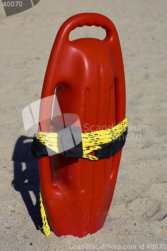 Image of Red plastic buoyancy aid