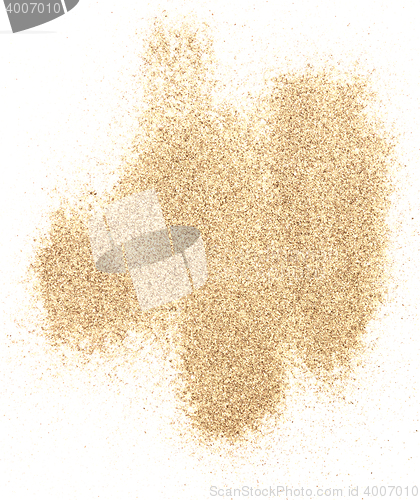 Image of sand on white