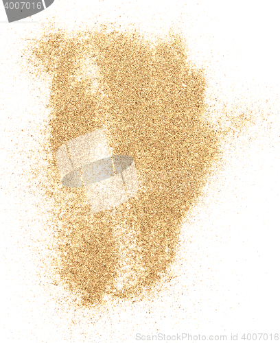 Image of sand on white