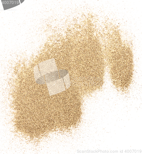 Image of sand on white