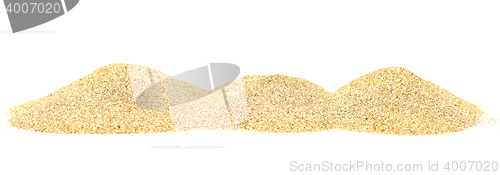 Image of sand on white