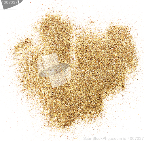 Image of sand on white