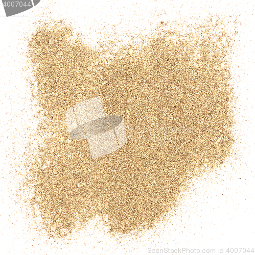 Image of sand on white