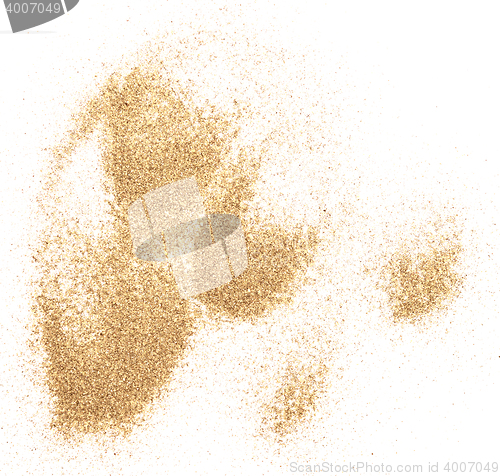 Image of sand on white