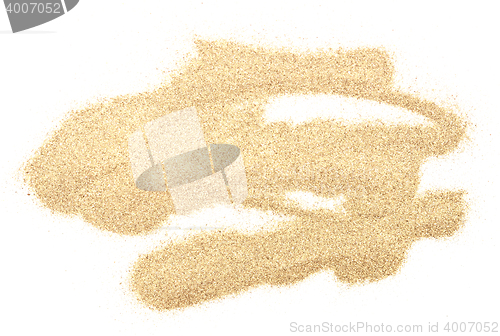 Image of sand on white