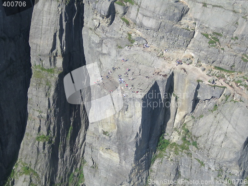 Image of Lysefjord by helicopter