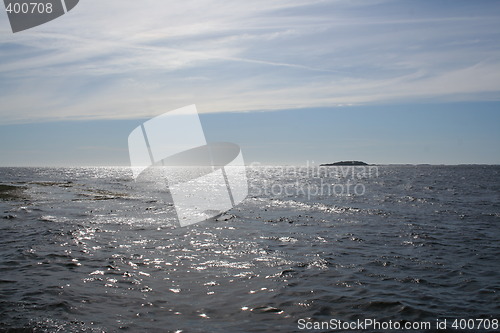 Image of sunlight reflected in the sea