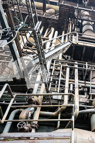 Image of Details of old industry buildings at the Landschaftspark Duisburg