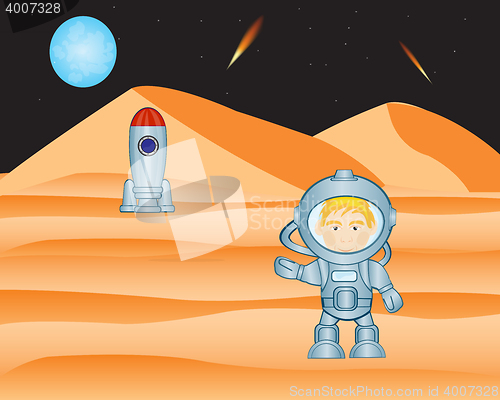 Image of Spaceman on mars