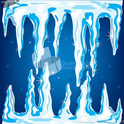 Image of Winter ice background