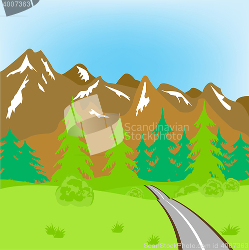 Image of Road in mountains