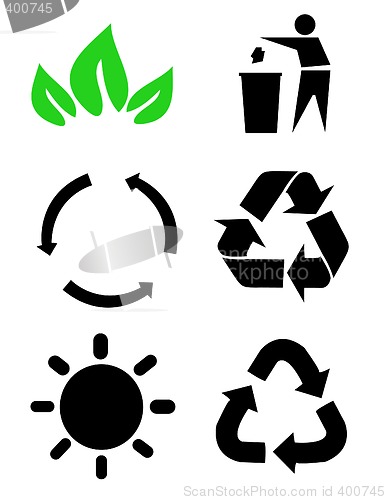 Image of Environmental conservation symbols