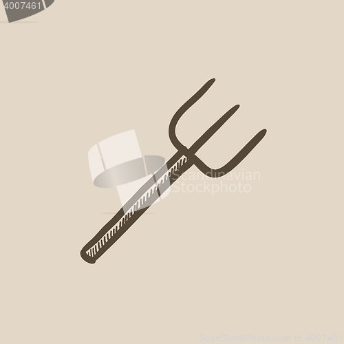 Image of Pitchfork sketch icon.