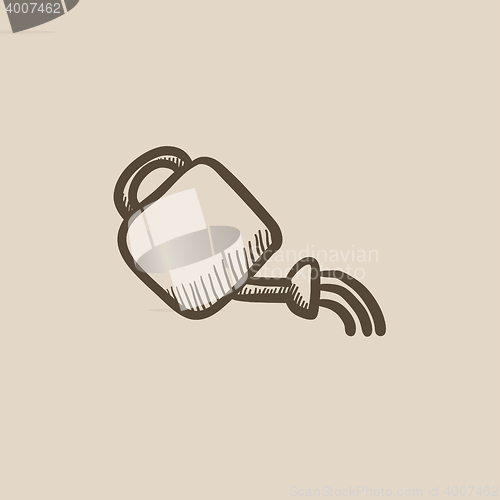 Image of Watering can sketch icon.