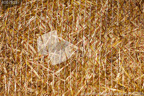 Image of stack of straw in the field