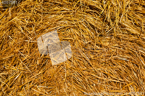 Image of packed straw , cereals