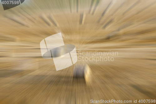 Image of stack of straw in the field