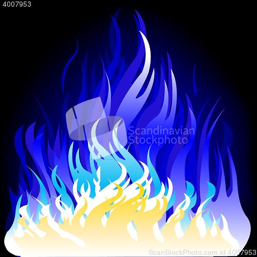 Image of Languages of the flame of the blue colour