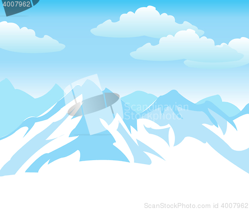 Image of Snow mountains