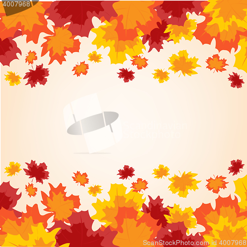 Image of Colorful background from autumn sheet