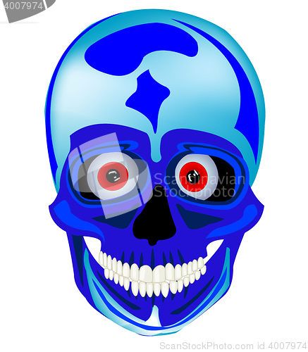 Image of Cartoon skull of the person