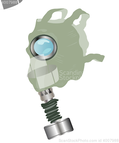 Image of Gas mask on white background