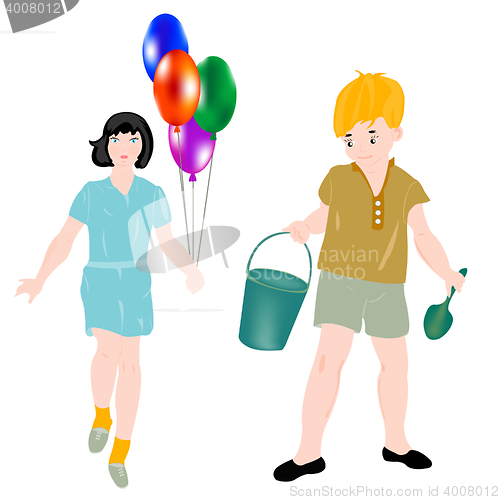 Image of Girl and boy