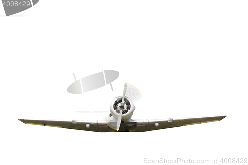 Image of war propeller fighter plane