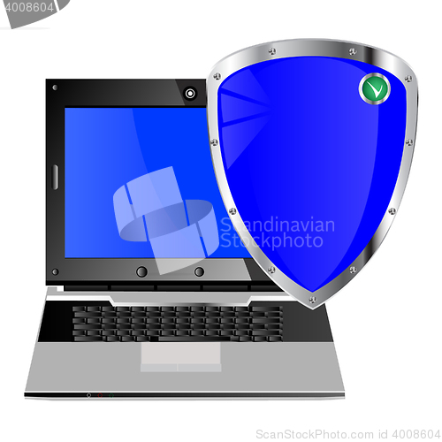 Image of Computer and his protection