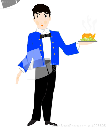 Image of Waiter with dish