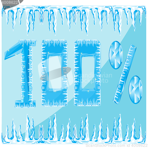 Image of Decorative ice numeral