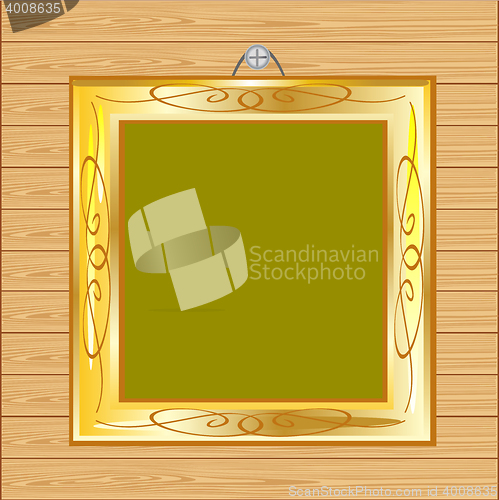 Image of Frame on wall from tree