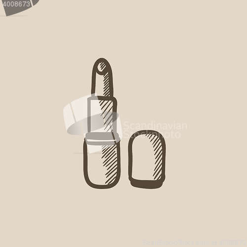 Image of Lipstick sketch icon.