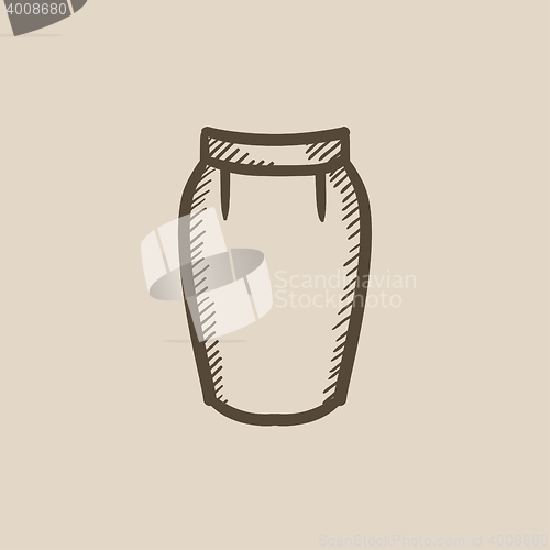Image of Skirt sketch icon.
