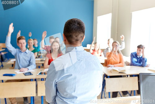 Image of group of high school students and teacher