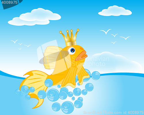 Image of Goldfish seaborne