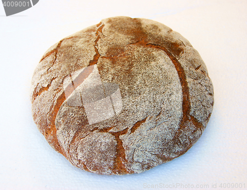 Image of Bread on white background