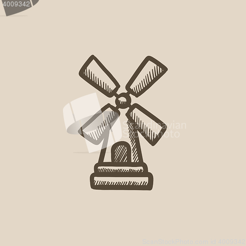 Image of Windmill sketch icon.