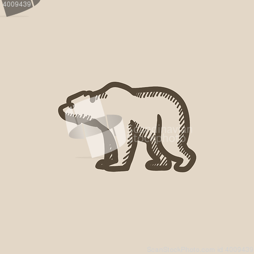 Image of Bear sketch icon.