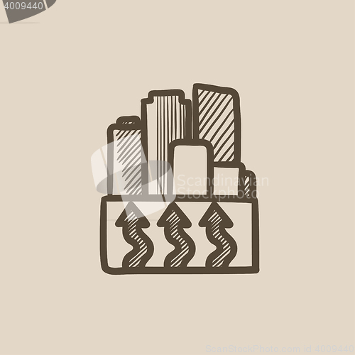 Image of Factory sketch icon.