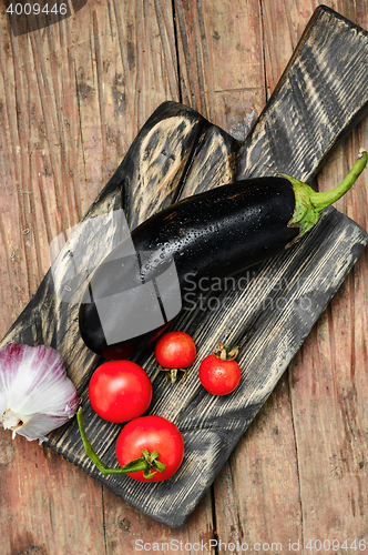 Image of Summer crop of aubergine