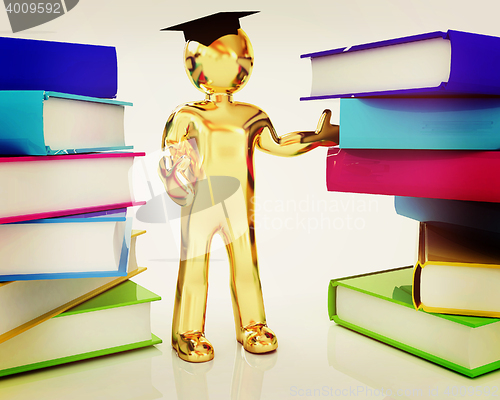 Image of The world is opened for you. Global Education . 3D illustration.