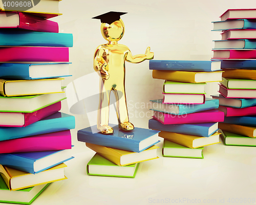 Image of The world is opened for you. Global Education . 3D illustration.
